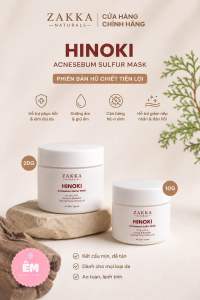 (Hũ Chiết 10G-20G) Mặt Nạ Hỗ Trợ Kiểm Soát Bã Nhờn & Cải Thiện Mụn Hinoki Zakka Naturals [Bao Bì Mới]
