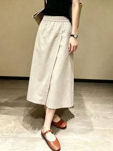 V.C.I | Lightweight High Waist A-line Culottes Khaki Color