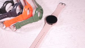 Ốp TPU bảo vệ kèm dây chống sốc thời trang cho Galaxy Watch 5Watch 4