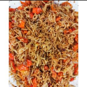 ikan teri Medan kering bawang cabe merah rawit pedas renyah