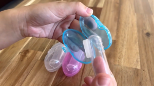 Sikat Gigi Bayi Silikon Food Grade Finger Tooth Brush Lembut Pembersih Gigi Lidah Baby New Born HM1053