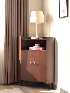 Corner Storage Cabinet Solid Walnut