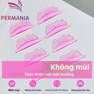 PERMANIA 8 Chiếc Miếng Dán Silicon Uốn Mi Hình Chữ U Nâng Mi Bảo Vệ 3D Dụng Cụ Uốn Mi Phụ Kiện Dụng Cụ Trang Điểm Nhiều Màu