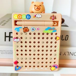 กระดานวาดภาพแม่เหล็กสำหรับเด็ก แท็บเล็ตแม่เหล็กพร้อมปากกาแม่เหล็ก ของเล่นแม่เหล็กสำหรับกิจกรรมการศึกษาแบบมอนเตสซอรี่และการเดินทาง