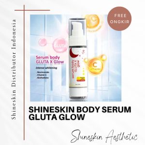 Shineskin Body Serum Gluta Glow Pencerah Kulit Gratis Ongkir