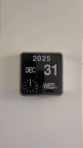 Karlsson 24.5cm Flip wall/table clock White/Black [Ready Stock] Flip Clock Table clock Modern Luxury for Living Room Home Decor