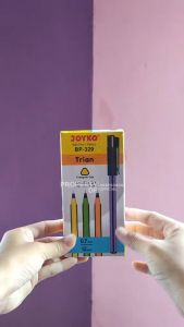 Pulpen Trian Joyko [BP-329/12 Pcs] / Ballpoint 1 Pack / Bolpen Bulpen 1 Pak / Pena 1 lusin / Ball Pen Joyko Tinta Hitam