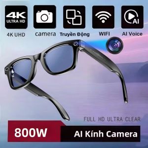 Kính Thông Minh 800W Tích Hợp Camera AI Hỗ Trợ Dịch Thuật Đổi Màu Chống Nước Nghe Gọi Quay Video Tương Thích Bluetooth Dành Cho Nam
