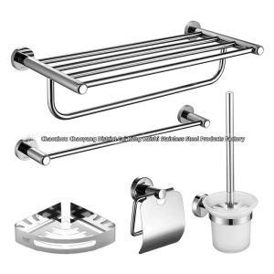 304 Stainless Steel Towel Paper Holder Set Modern Minimalist Style
