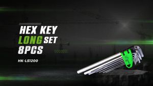 Set Kunci L Panjang Isi 8 pcs Notasi mm METRIC Chrome Vanadium Steel / Long Hex Key TEKIRO