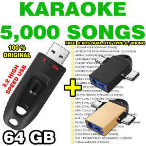 USB KARAOKE SONGS/MUSIC ORIGINAL SANDISK FLASHDRIVE FREE OTG TYPE C/MICRO ADAPTER