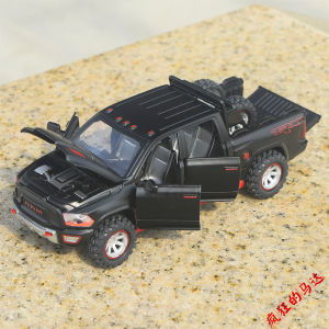 Dodge Ram TRX Pickup Truck Off-Road Alloy Car Model Metal Toy Collectible 1:32 Scale Prehistoric Dinosaur Theme Boys Girls
