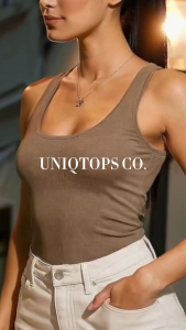 Shiena classy Fit racer back top Comfy strechable double lining with sizes small- xxxl