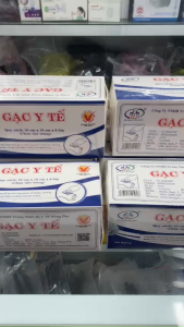 Gạc miếng y tế Đông Pha 10cm x 10cm x 8 lớp Gạc đắp vết thương mặt nạ spa TPHCM