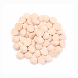 5-50pcs Natural Half Wooden Beads 10/12/15/20/25/30mm Half Unfinished Wood Balls Split Wood Beads For DIY Crafts Toy Home Decora