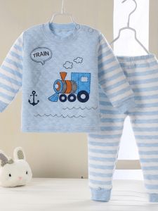 Bộ Đồ Lót Giữ Nhiệt Ba Lớp Dày Cho Trẻ Em Bộ Đồ Ngủ Mùa Thu Cho Bé Trai Và Bé Gái Quần Lót Cotton Mùa Đông Cho Trẻ Em