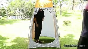 เต๊นท์ห้องน้ำ ซ้ำ Shower Tent เต็นท์แบบอาบน้ำ เปลี่ยนเสื้อผ้า พับได้ กระจาย บรรทัด 160 ลิตร น้ำหนัก พกพาสะดวก สำหรับการสั่งอาหารจากสมาชิก