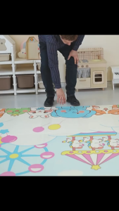 E-Morah Playmat 02 Anti Slip Baby Foldable Double Sided Cartoon Mat (180 x 100x 1cm) Waterproof Children Crawling Learning Play Pad Tikar Kanak-Kanak (Free Carrying Bag)