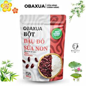 Bột ủ trắng đậu đỏ sữa non Obaxua nguyên chất sạch mịn - Giúp dưỡng trắng cấp ẩm làm sạch sâu cho body