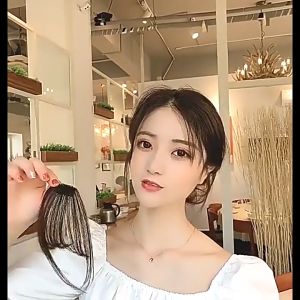 วิกผมหน้าม้าจําลอง ไร้รอยต่อ น้ําหนักเบา มองไม่เห็น สําหรับผู้หญิง วิกผม ไร้รอยต่อ ดูเป็นธรรมชาติ