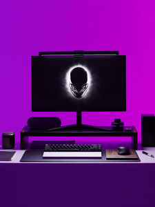 MOZI Desktop Computer Monitor Riser Stand Storage Organizer Office Desk Platform Solid Wood Male Gift