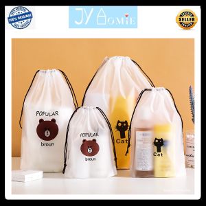 Storage Bag Waterproof String Storage Bag Drawstring bag Shoes Bag Clothing Bag Plastic Bag Beg Kasut Beg Kasut Beg