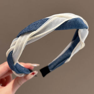 NING ZHOU | High Top Headband Blue