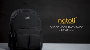 Balo thời trang nam nữ hàn quốc Thương hiệu NATOLI vải canvas nhiều ngăn kháng nước - Old School Backpack B5