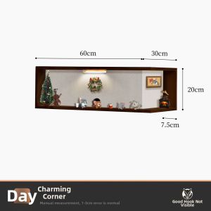 HAOJIUBUJIAN | Corner Storage Display Shelf Wall-mounted