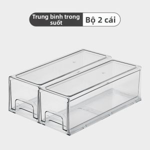 YUEJIBANNI | Hộp Lưu Trữ Mica Trong Suốt Đựng Mỹ Phẩm Vật dụng Linh Tinh và Snacks