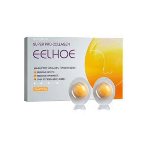 EELHOE Egg Sleeping Mask Acne Treatment Dark Spot Dot Remove Face Care Anti-Wrinkle Collagen Skin Firming Whitening Cosmetics Moisturizing Smear Women Beauty Sleep Mask Facial Egg 3.5g*7pcs White Overnight