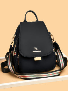 Waterproof Oxford Cloth Double Shoulder Bag 2025 New Korean Style Commuting Simple Versatile Student Backpack Travel Bag