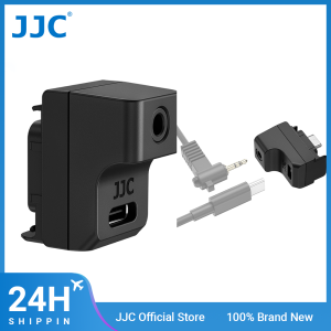 JJC Mic Adapter For Insta360 Ace Pro 2 Ace Pro Ace External Mic Type-C 3.5mm Audio Ports Support Charging Insta 360 Accessories
