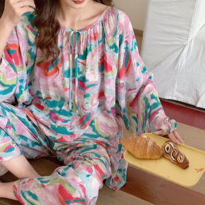 Plus Size Mosquito-Repellent Light Sleepwear Set for Air Conditioned Room