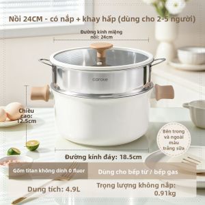 CAROTE | Nồi Đa Năng Ceramic Titanium Chống Dính