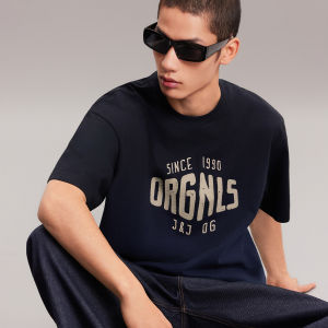 Jack Jones | Dye Process Letter Print Short Sleeve T-Shirts Cotton