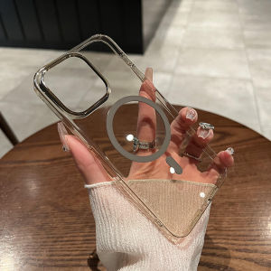 เคสโทรศัพท์แบบบางเฉียบใสแม่เหล็ก UMJ สำหรับ Apple iPhone 17 pro 16 pro Max 13 14 plus 12 ป้องกันการตกหล่น ไร้สาย สำหรับทั้งชายและหญิง