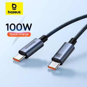 BASEUS | Baseus 100W USB C To Type C Cable For iPhone 15 Plus Pro Max PD Fast Charging Charger Cable Data Cord For Macbook Xiaomi Samsung