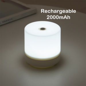 Touch Rechargeable LED Bedside Lamp 3 Colors USB Stepless Dimming Night Light Eye Protection For Bedroom Reading Table Lamp
