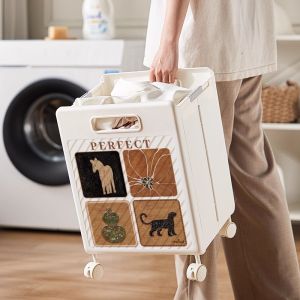 Giỏ Đựng Quần Áo Bẩn MEISD Có Thể Gập Lại Phong Cách Cổ Điển Dùng Trong Nhà Tắm Giỏ Đựng Đồ Dùng Vệ Sinh Cá Nhân Đựng Quần Áo Bẩn