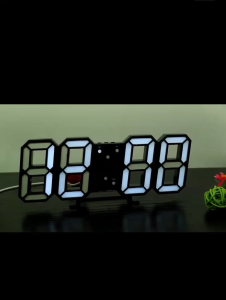 [ MastrGadget ] 3D LED Digital Clock Alarm Wall Table Desk Temperature Night Mode Home Office Decoration Living Room