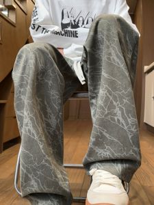 กางเกงขายาวทรงตรงผ้าคอร์ดูรอยสไตล์ญี่ปุ่นย้อนยุคสำหรับผู้ชาย กางเกงขายาวทรงตรงสบายๆ ทรงลำลอง กางเกงขายาวทรงตรงสำหรับใส่ไปทำงาน