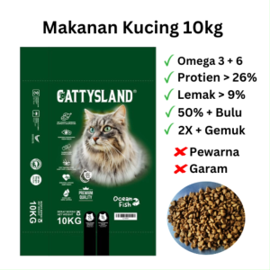 Catty Land Makanan Bijian Kucing(Repack)/Cat Dried Food 10 kg