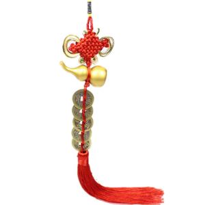 Pure Copper Gourd Pendant Handmade Ancient Style Living Room Decorative Ornaments Authentic Wealth Attracting Hanging Ornament