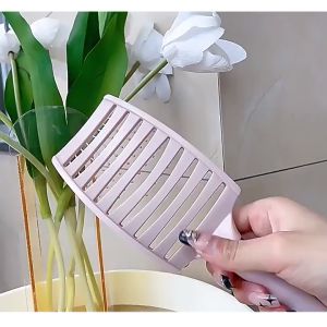 Lược chải tóc tạo kiểu ABS dẻo dai thiết kế làm xoăn phồng dễ dàng bọc đầu massage gỡ rối tóc hiệu quả -Lumbley