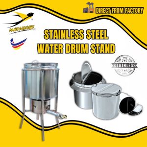 Metallogy Stainless Steel Water Drum Stand With Water Tank Tong Air Panas Kitchen Kopitiam / Tong Air Keluli Tahan Karat