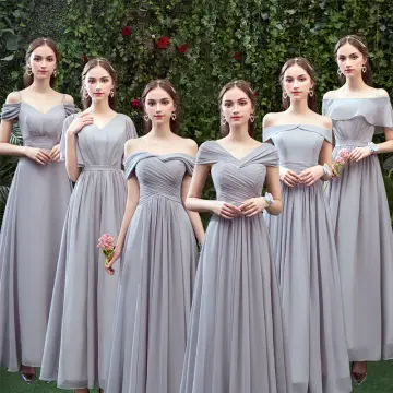 Buy Light Gray Long Gown online Lazada .ph