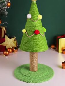 Cat Tree House Cat Condo Climbing Pole Christmas Theme [H: 62CM] Cat Playground Scratcher Posts