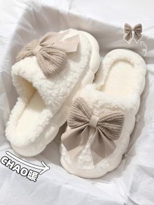 Cotton Slippers Womens Autumn and Winter 2024 New Arrival Household Couple Indoor and Outdoor Warm Slugged Bottom Non Slip Hairy Slippers