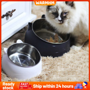 200ml Cat Food Bowl Raised No Slip Stainless Steel Elevated Stand Puppy Cats Food Drink Water Feeder Neck Protection Dish Pet Bowl Cat Food Pot Milk Cat Teddy Golden Retriever Dog Pot Cat Pot Cat Supplies Dog Supplies